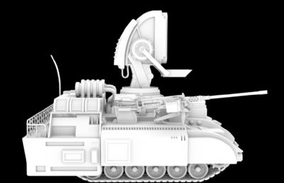 魔改版光临坦克,科幻装甲车maya模型(网盘下载)