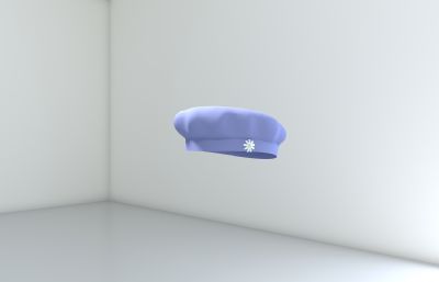帽子,女士贝雷帽3D模型
