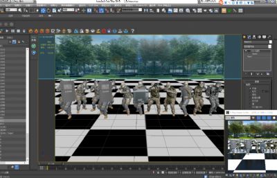 反恐练习,特种兵,10种不同制服类型士兵3D模型