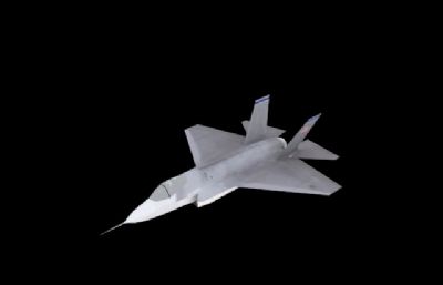 F35C战斗机3D模型低模