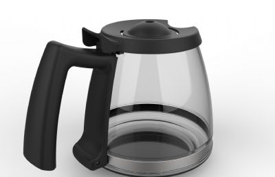 咖啡壶,咖啡机水壶STP格式图纸模型