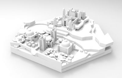 10多个权力的游戏各城堡城邦沙盘3D打印图纸简模