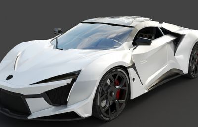 全新Fenyr SuperSport超跑跑车造型3D模型,max,obj等格式