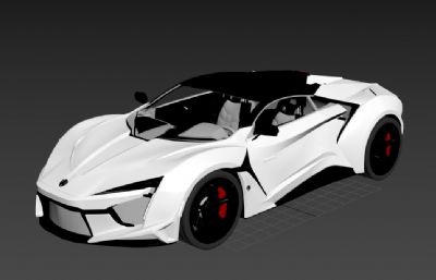 全新Fenyr SuperSport超跑跑车造型3D模型,max,obj等格式