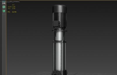 无负压供水设备,恒压变频机水泵3D模型