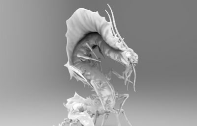 百足怪兽,蜈蚣怪3D打印图纸模型
