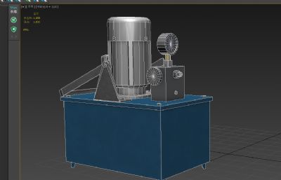 标准试压站工业设备3D模型低模