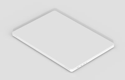 苹果笔记本电脑MacBook Pro高模C4D模型