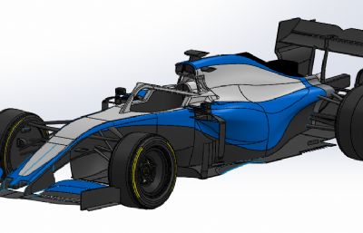 F1赛车solidworks数模图纸
