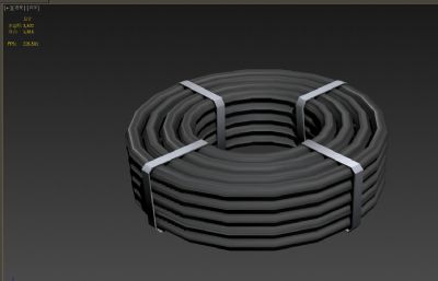 计算机线缆,网线3D模型低模