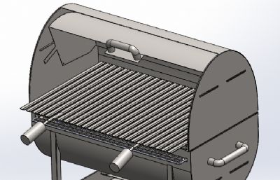 户外烧烤架3D数模图纸,STEP格式