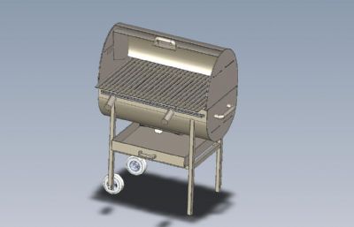 户外烧烤架3D数模图纸,STEP格式