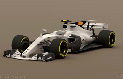 F1 方程式赛车模型,solidworks设计