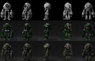 重甲机器人,机甲maya模型,MB,OBJ两种格式(网盘下载)