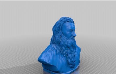 魔戒里的Gandalf甘道夫半身雕像3D打印图纸模型