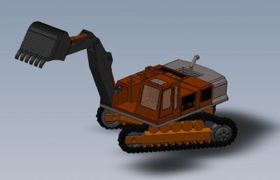 挖掘机Solidworks设计简易模型