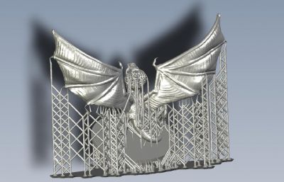 Wyvern双足飞龙模型3D打印图纸 STL格式(网盘下载)