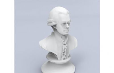 莫扎特雕塑STL格式模型