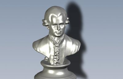 莫扎特雕塑STL格式模型