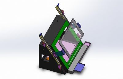 液晶面板电机定子测试机3D模型