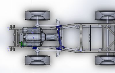 汽车底盘结构STEP格式模型