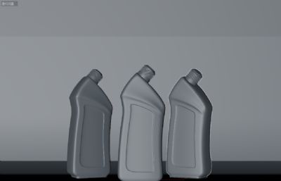 机油瓶,机油桶,洗衣液瓶C4D模型