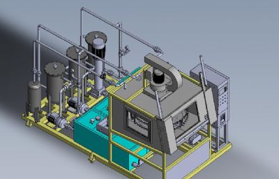 油泵站设备 （SW设计）3D模型