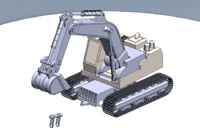 挖掘机3D模型,sldprt格式