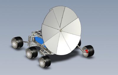 太阳能月球车,火星车IGS格式图纸模型