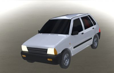 80年代小汽车模型3D图纸