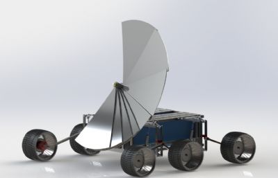 太阳能月球车,火星车IGS格式图纸模型