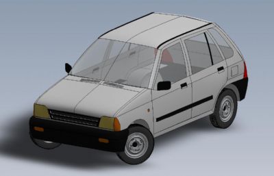 80年代小汽车模型3D图纸