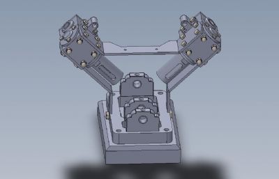 双动式蒸汽机Solidworks图纸模型