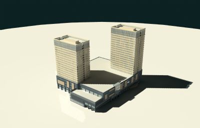 杨家墩江南商业大厦3D模型