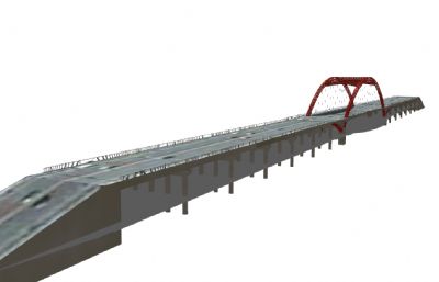 现代大桥SU模型