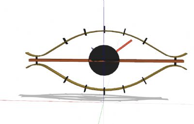 眼睛造型的时钟机芯SU模型