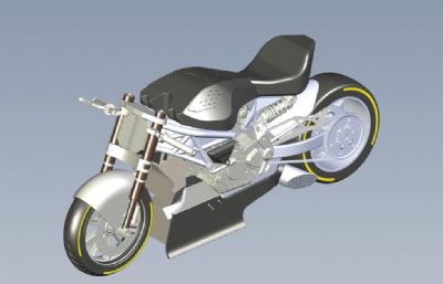 机车,摩托车3D模型,STEP,IGS格式