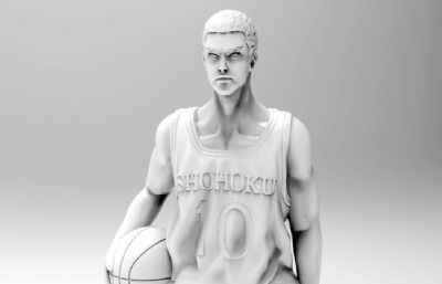 10号篮球运动员3D打印模型