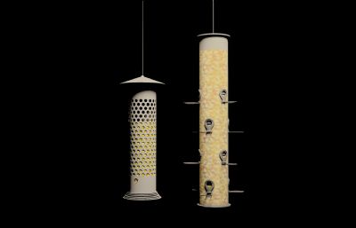 户外小鸟喂食器,悬挂式自动喂鸟器3D模型