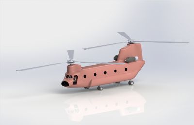 CH-47运输直升机,运载直升机设计模型