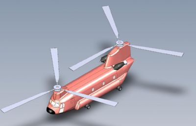 CH-47运输直升机,运载直升机设计模型