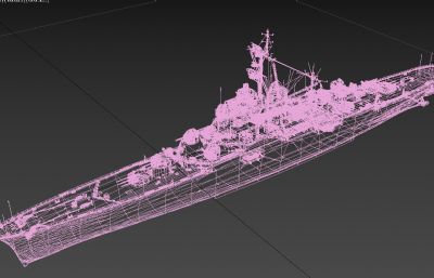 法国海军巡洋舰Muselier号塌陷模型