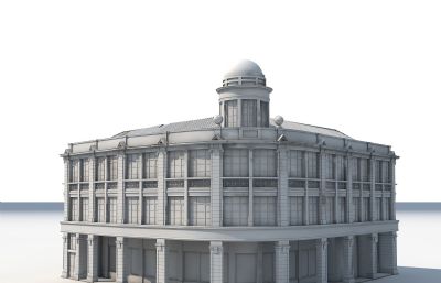 惠罗公司旧址,武汉历史文化建筑MAX模型