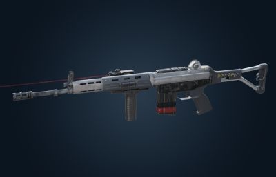 GN TYPE 89冲锋步枪游戏道具FBX模型