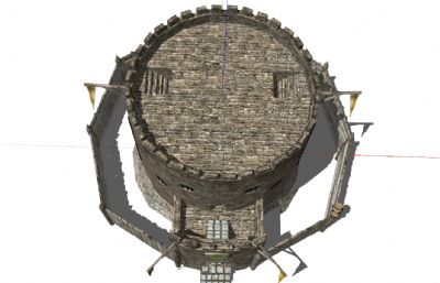 碉堡,堡垒SU模型
