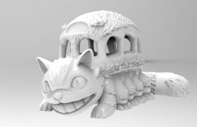 龙猫-猫巴士3D打印模型