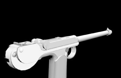 博查特C93手枪外观道具FBX模型