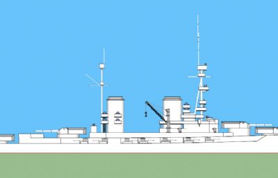 马肯森级大型巡洋舰(A-16案)OBJ模型