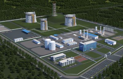 LNG液化天然气加工工厂