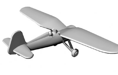 波兰PZL战斗机 3D打印模型